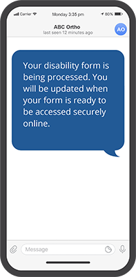 Patient Notifications - Form "In Process"